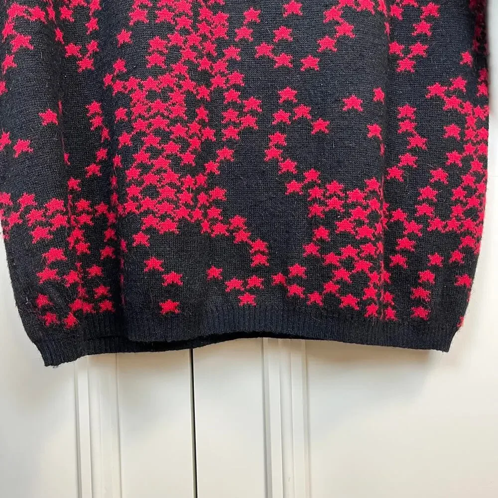 Oversized sweater 80s vintage extra long high collar